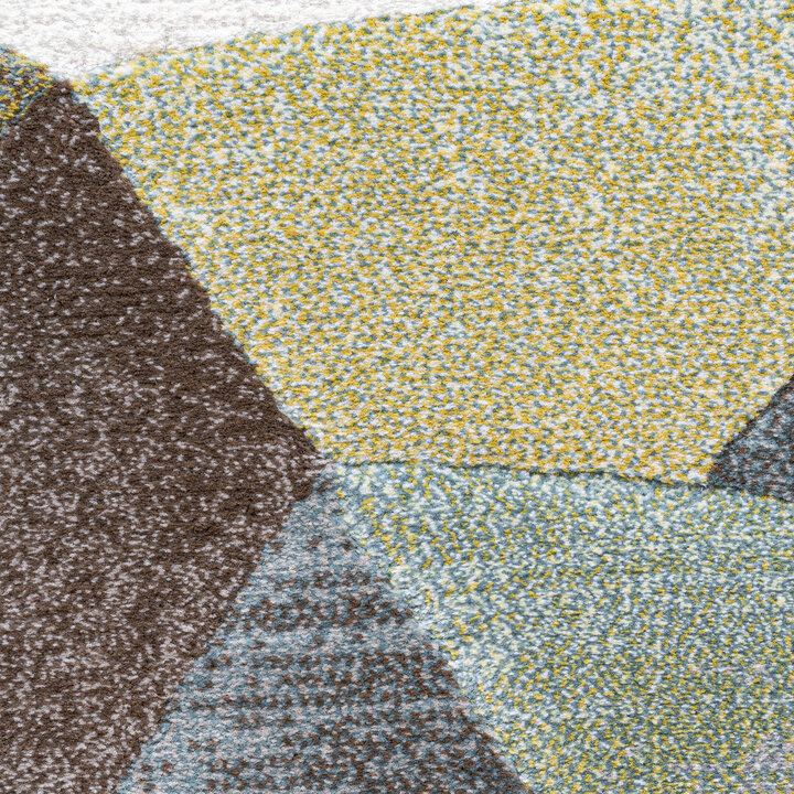 Abstract vloerkleed - Axil Blauw/Groen 5250