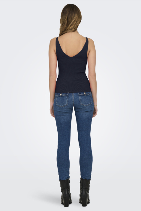 Jacqueline de Yong blauwe dames top