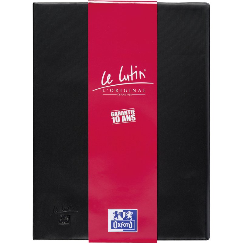 Protège-documents opaques A4 40 pochettes Le Lutin Classique Oxford noir
