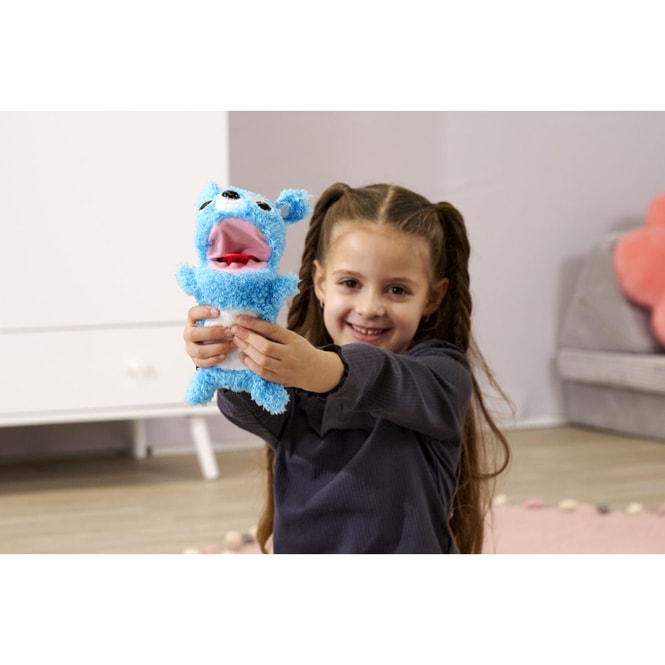 ScreamerZ - Plüschfigur Bär  - Babbling Bear - blau - ca. 30 cm