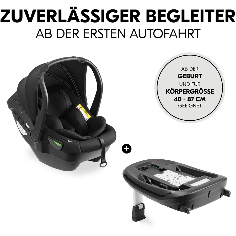 hauck Babyschale i-Size Drive N Care Set Black