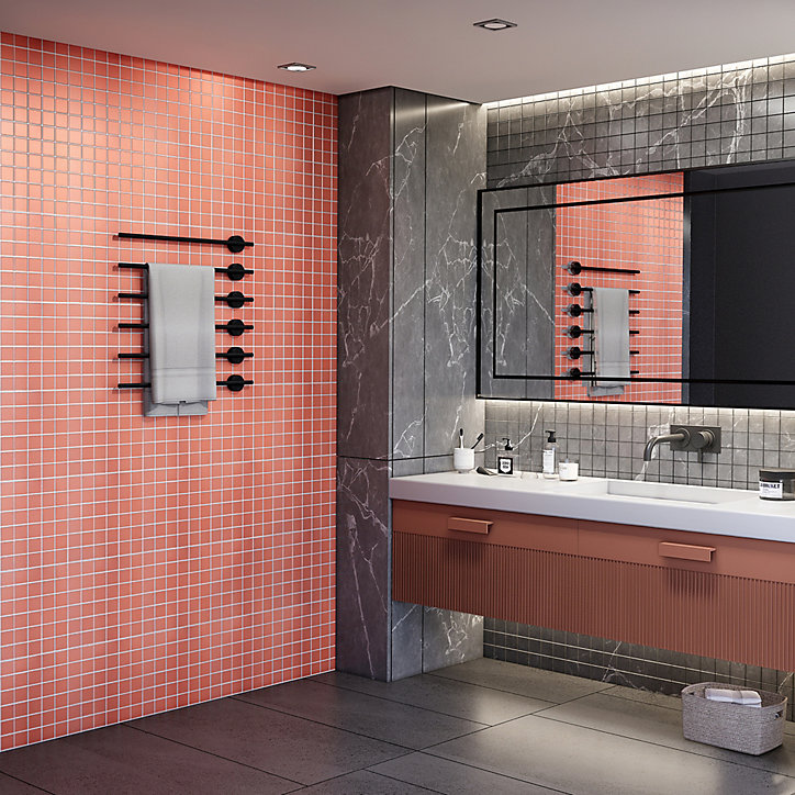 Mosaïque céramique Elko rouge L. 30,3 x l. 30,3 cm GoodHome