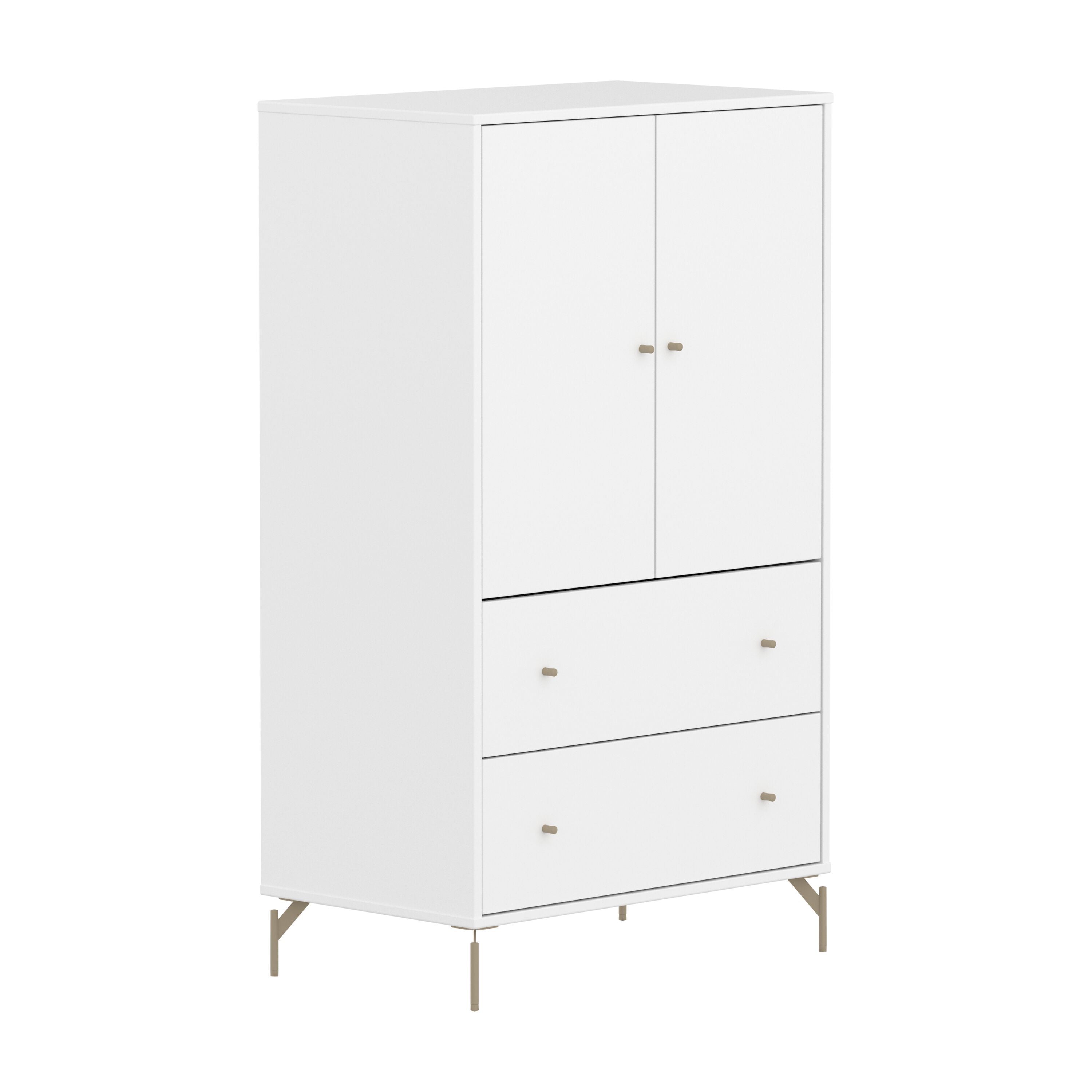 Flexa SAGA Schrank - Weiss / B: 75.0 cm x T: 45.0 cm x H: 129.5 cm