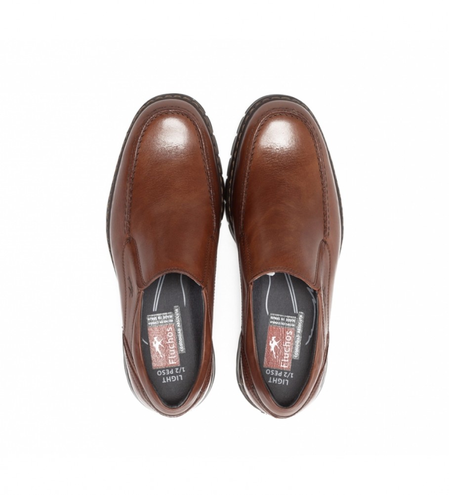 Sapatos de couro Fluchos 9144 Crono Marrom