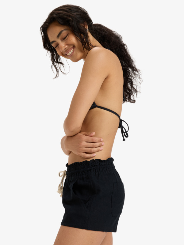 Oceanside Short de plage Noir Femme