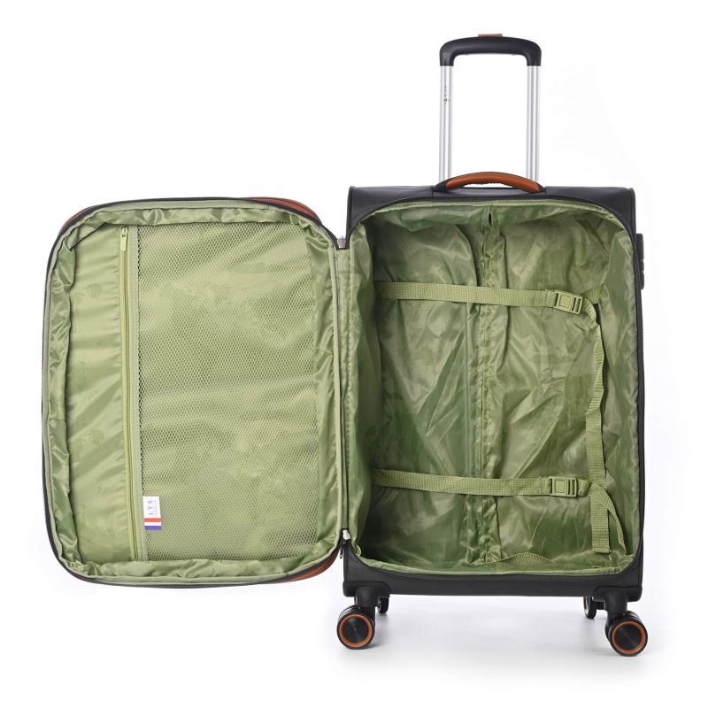 Lot de 3 valises souples 345 Extensibles 55, 67 et 79 cm Gris foncé