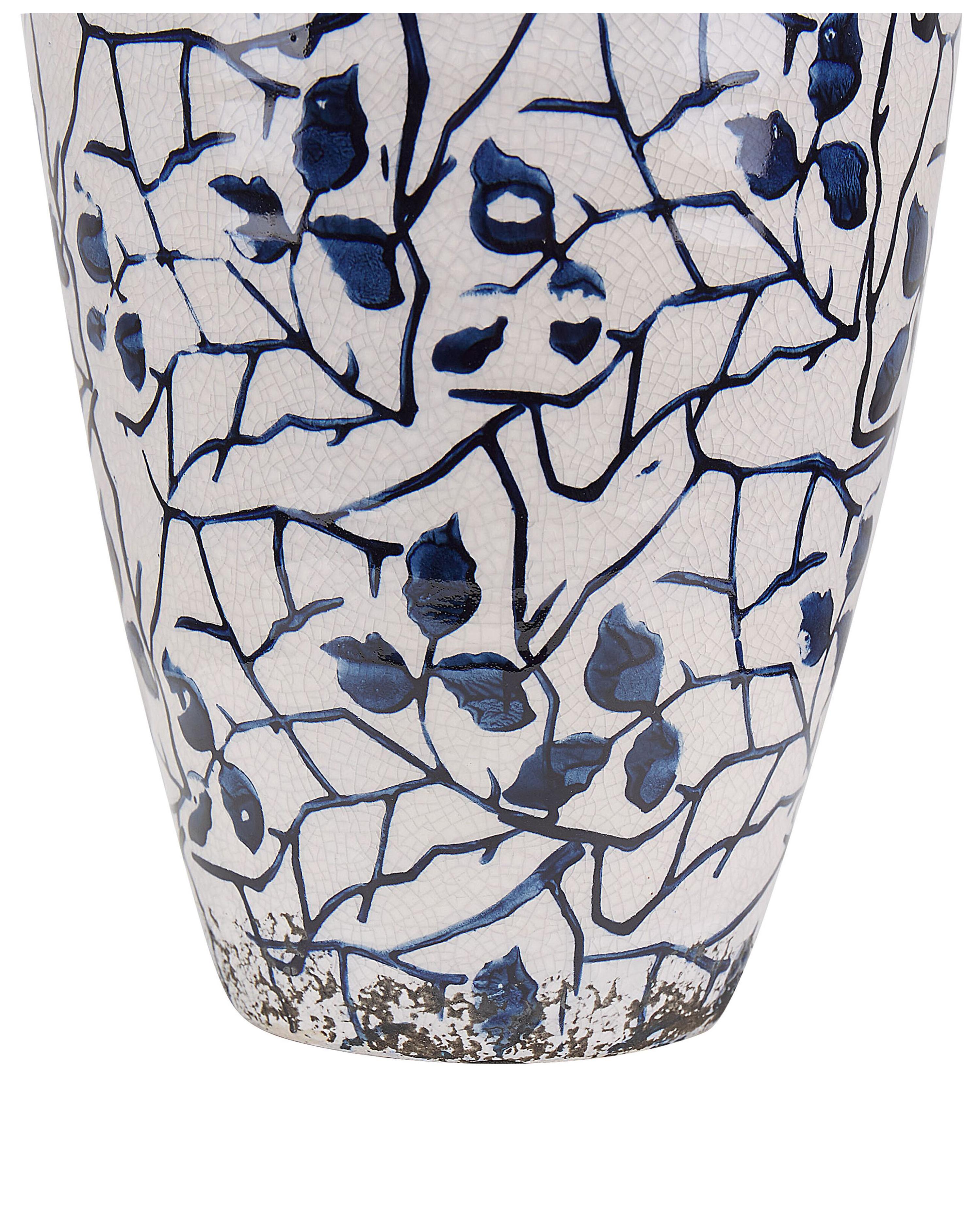 Bloemenvaas MALLIA Steengoed 20 cm Wit