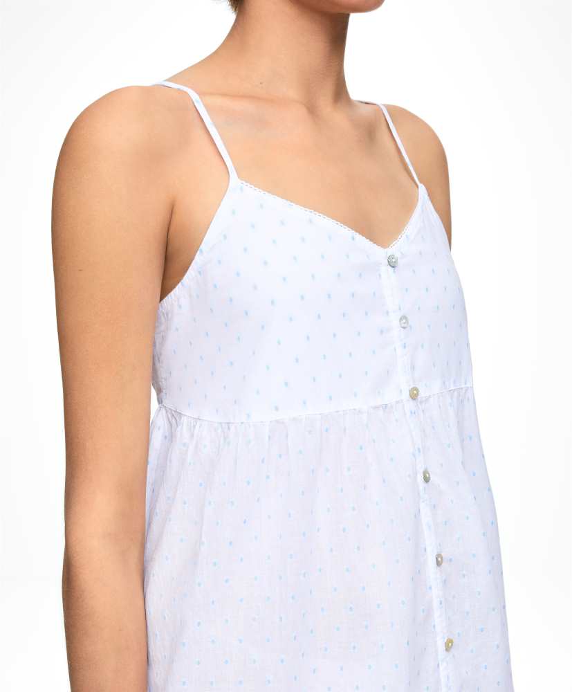 Camisola curta, 100% algodão plumeti