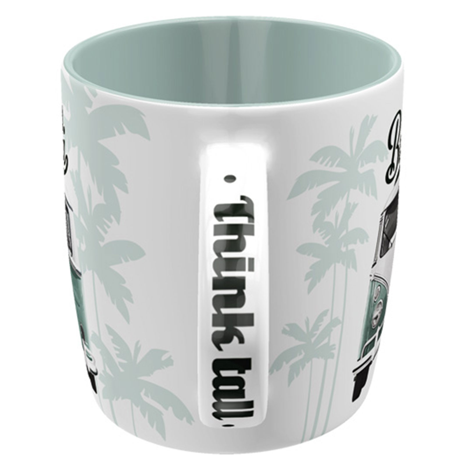 Kaffeebecher VW BULLI - weiß-mint - 330 ml