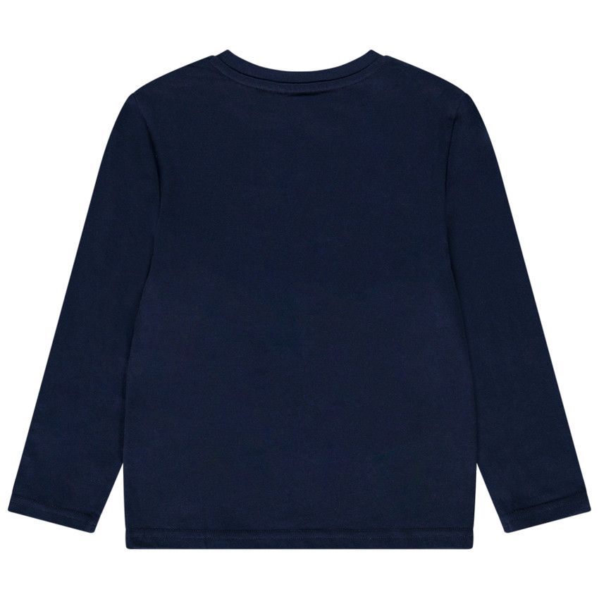 T-shirt manches longues print fantaisie pour garçon - Bleu marine
