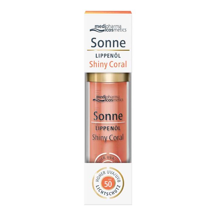 Sonne Lippenöl shiny coral LSF 50, 4 ml