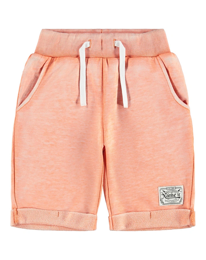Sweat-Bermudas NKMFAHIM meliert in melon