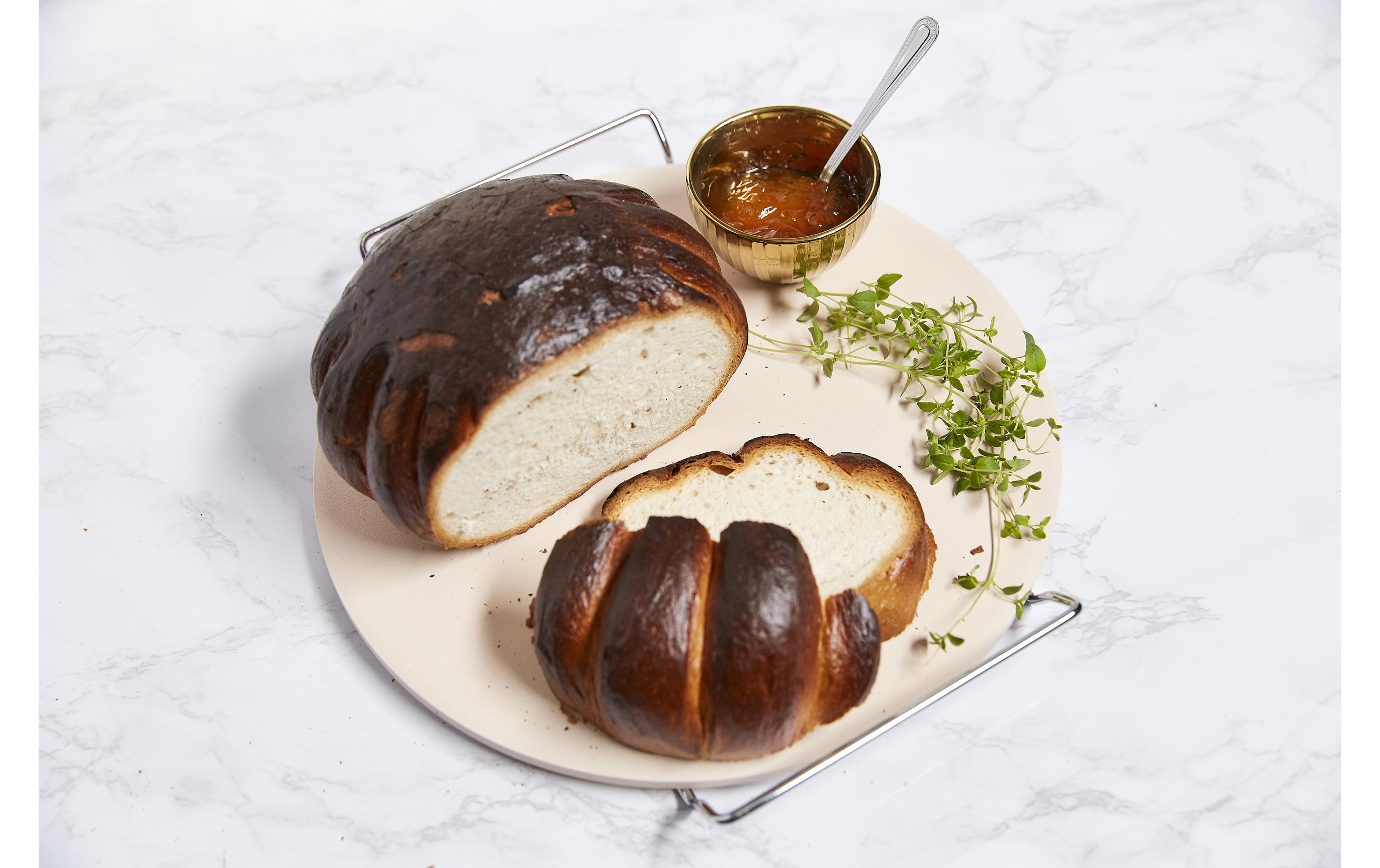 Backstein RundBackstein zum Backen einer Pizza