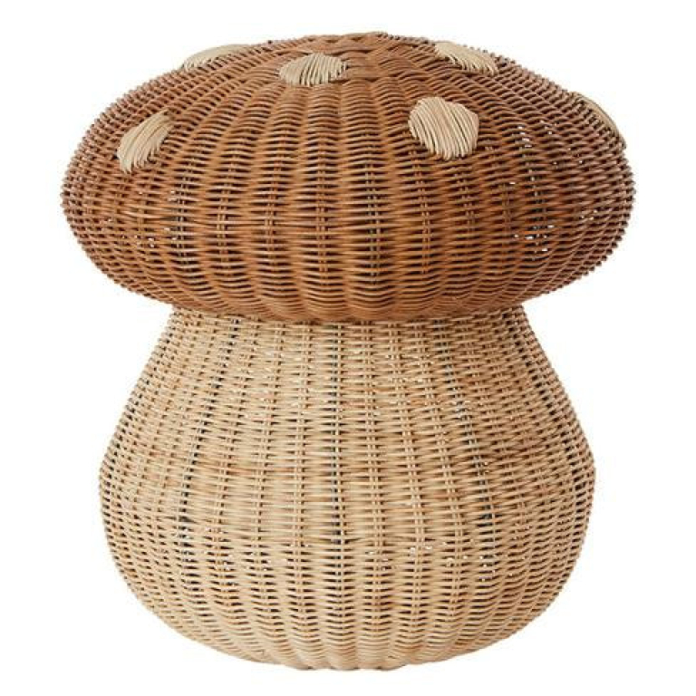 OYOY Mushroom opbergmand rattan