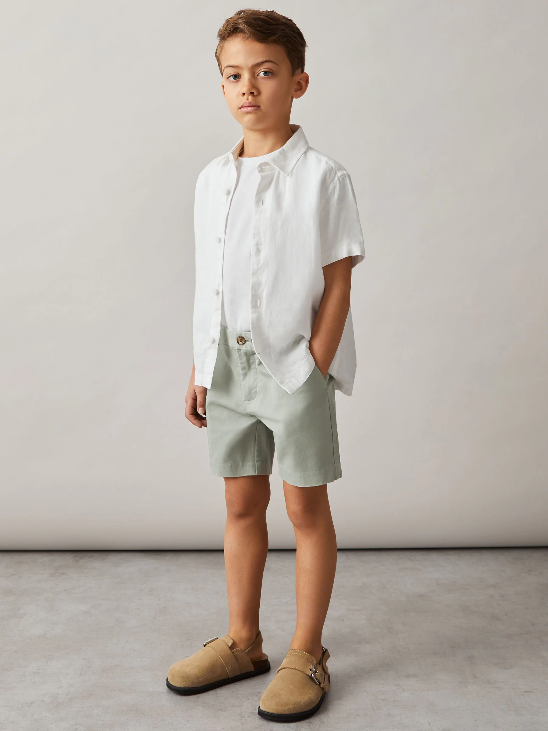 Reiss Wicket Korte chino met stretch