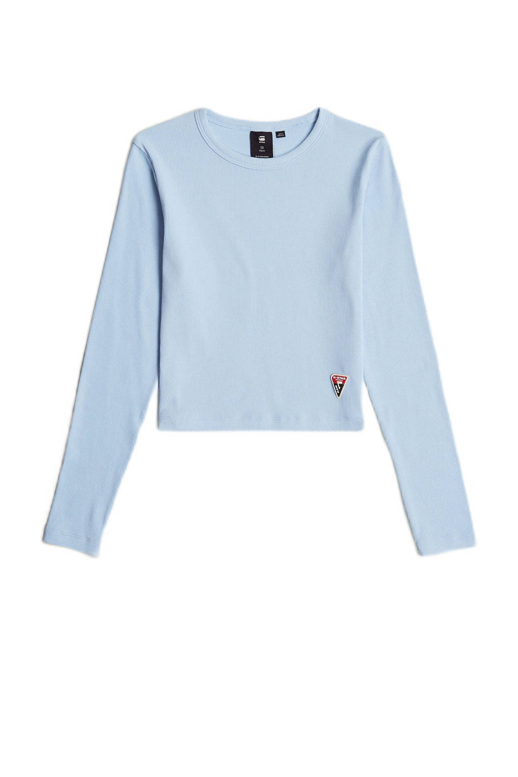 G-STAR cropped longsleeve lichtblauw