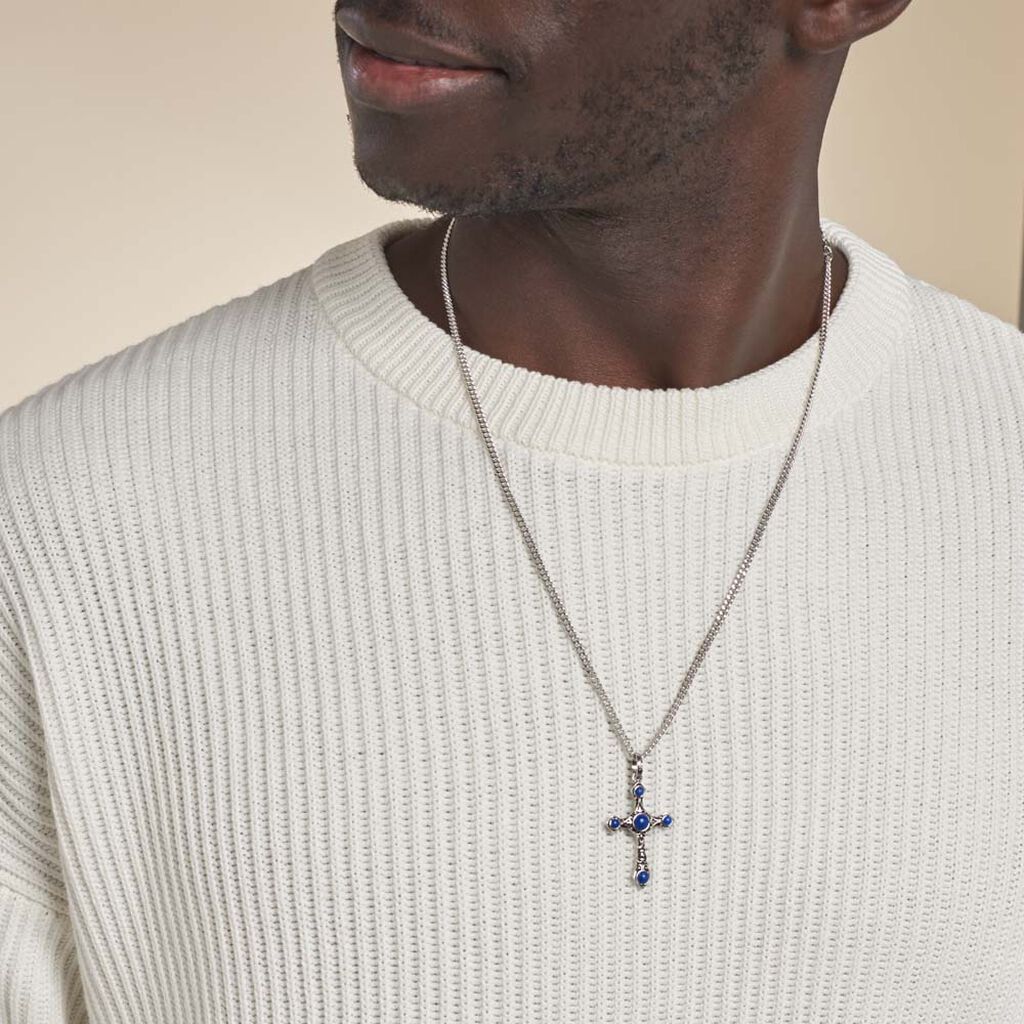 Collier Argent Blanc Aleksei