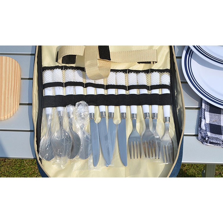 26in1 Outdoor Picknick Camping Rucksack für bis zu 4 Personen - Blau
