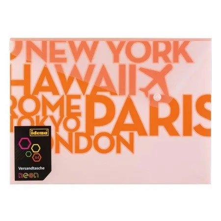 Idena Neon Versandtasche, C4, orange
