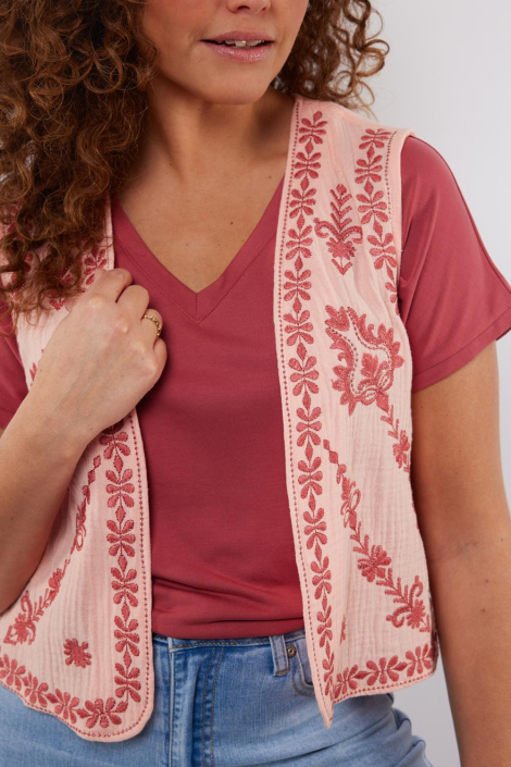 C&S The Label roze dames gilet