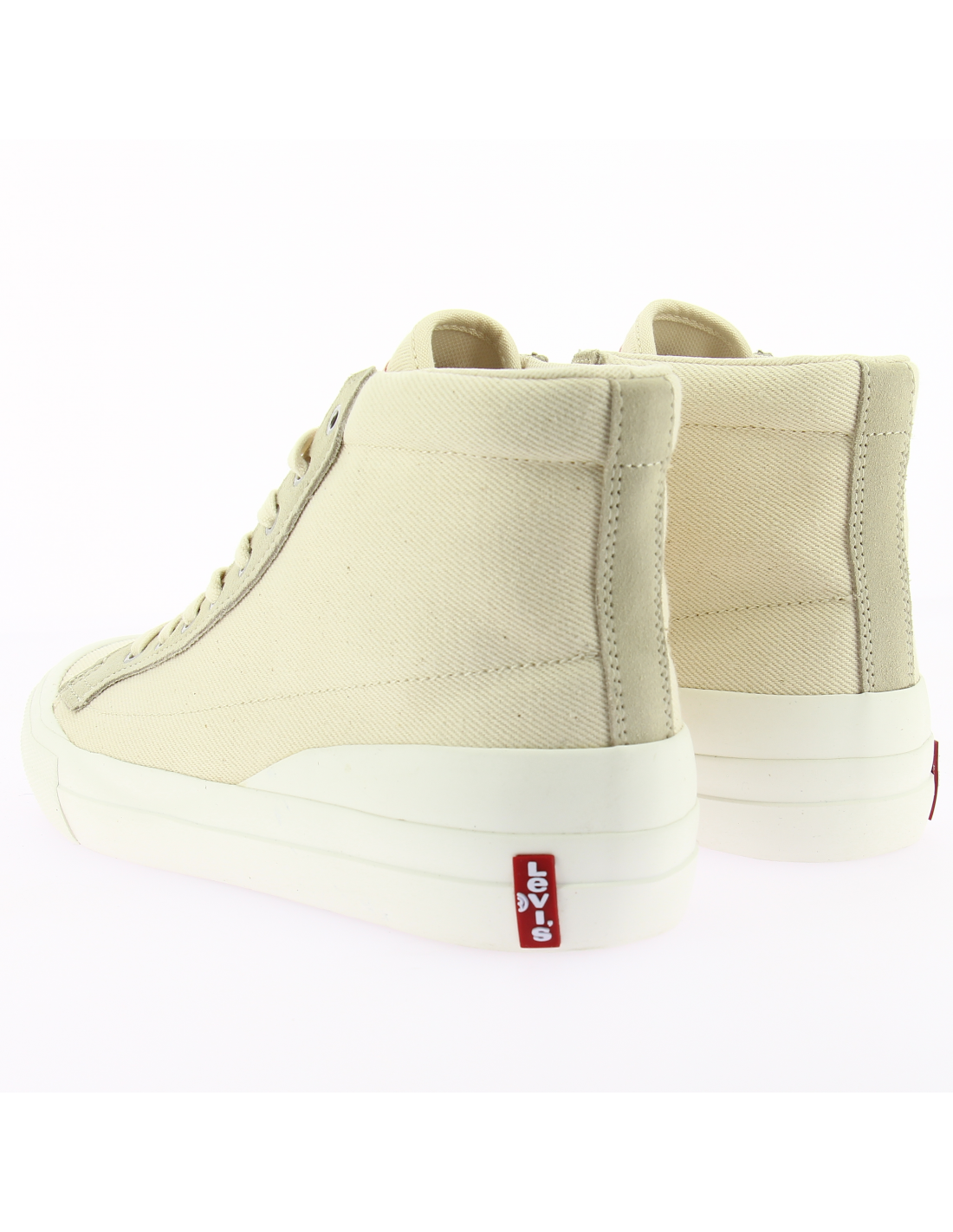 levi's baskets de ville montante homme ls1 high beige/blanc