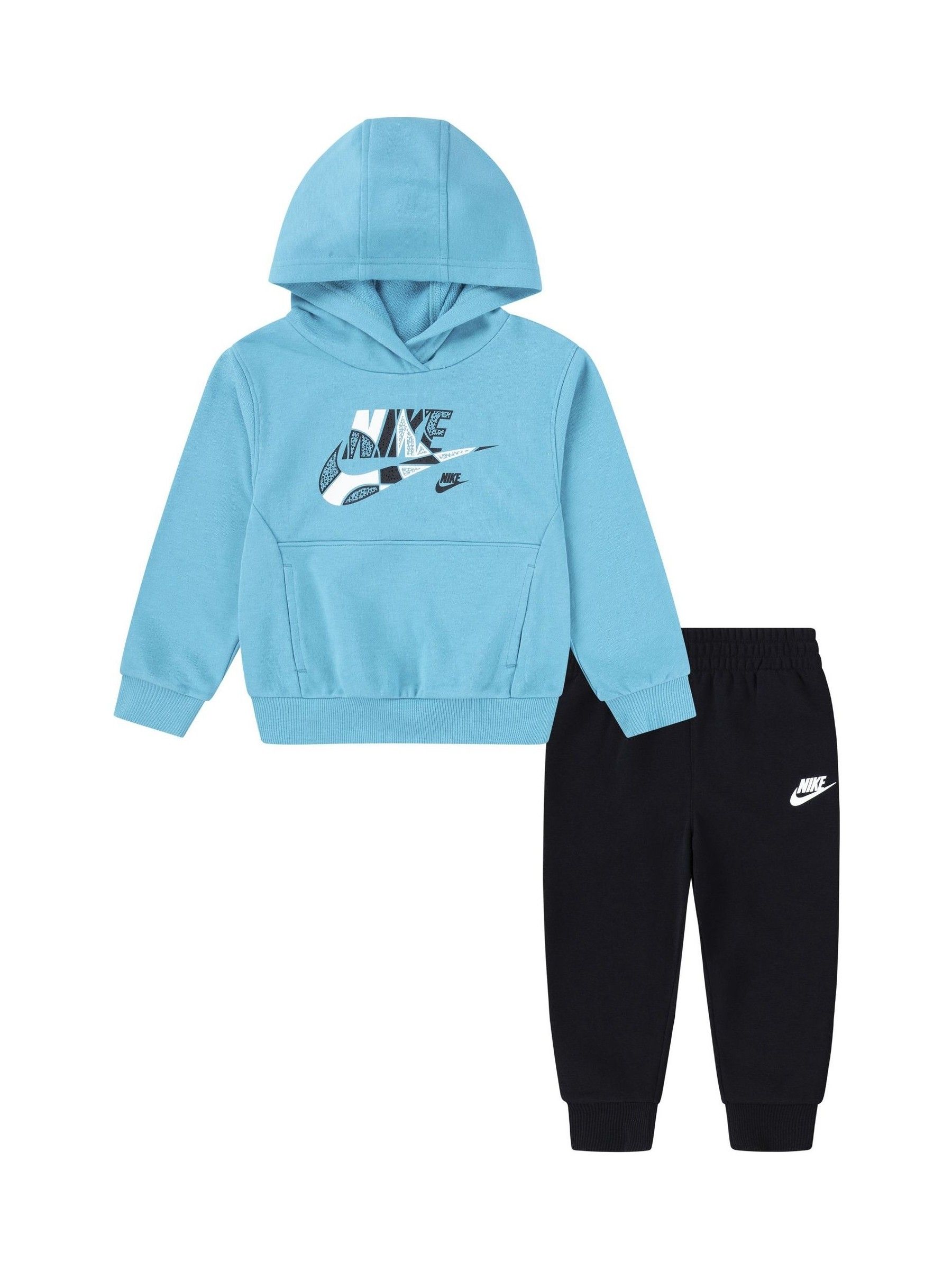 Nike Little Kids Outside Overhead Hoodie and Joggers Tracksuit