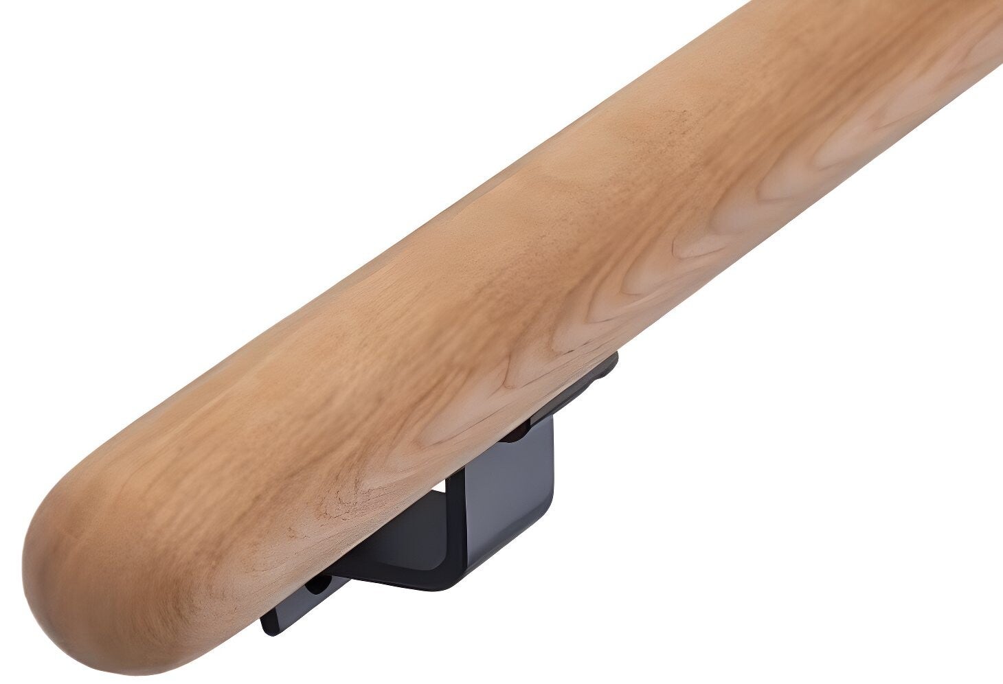 HANDYSTAIRS Houten Leuning – Ronde Leuning Ø 38 mm – Mahonie – 270 cm – Afgeronde Uiteinden