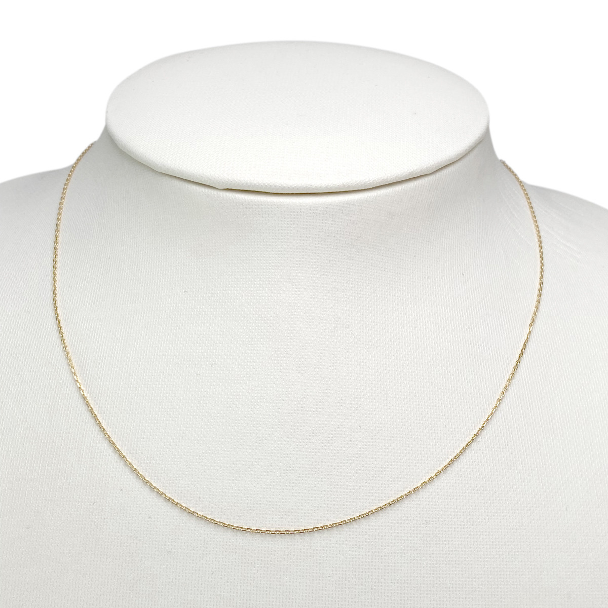 Chaine d'occasion or 750 jaune maillle forçat 40 cm