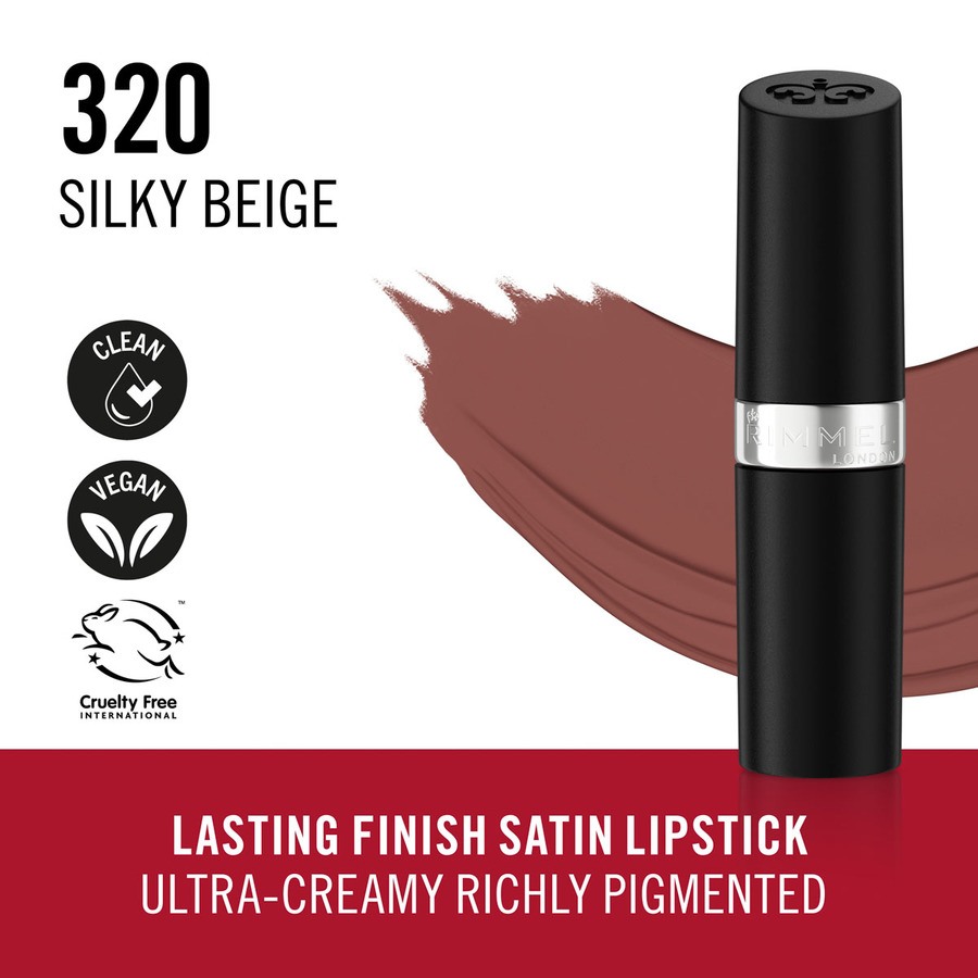 Rimmel London Lasting Finish Lipstick Silky Beige 4g