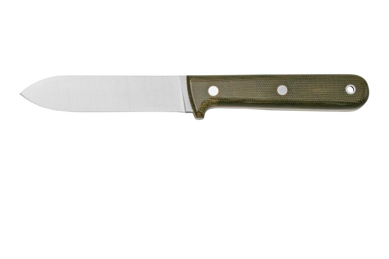 Brisa Kephart 115, Green Micarta, vaststaand mes
