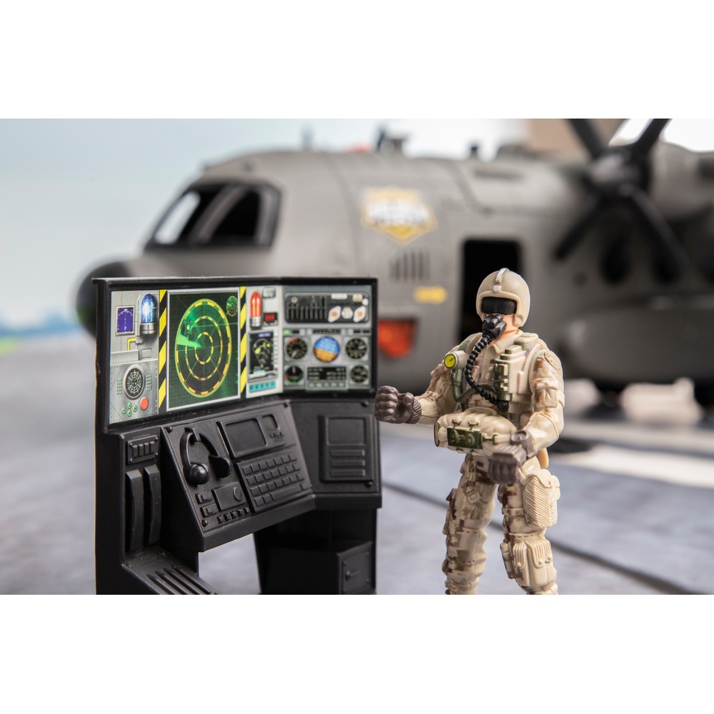 Soldier Force Licht- und Sound-Hercules-Frachtflugzeug-Set