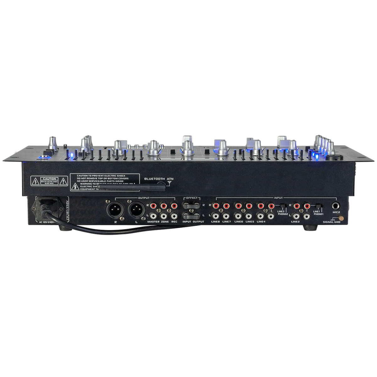6-kanals Mikser / 12 innganger m. USB og Bluetooth