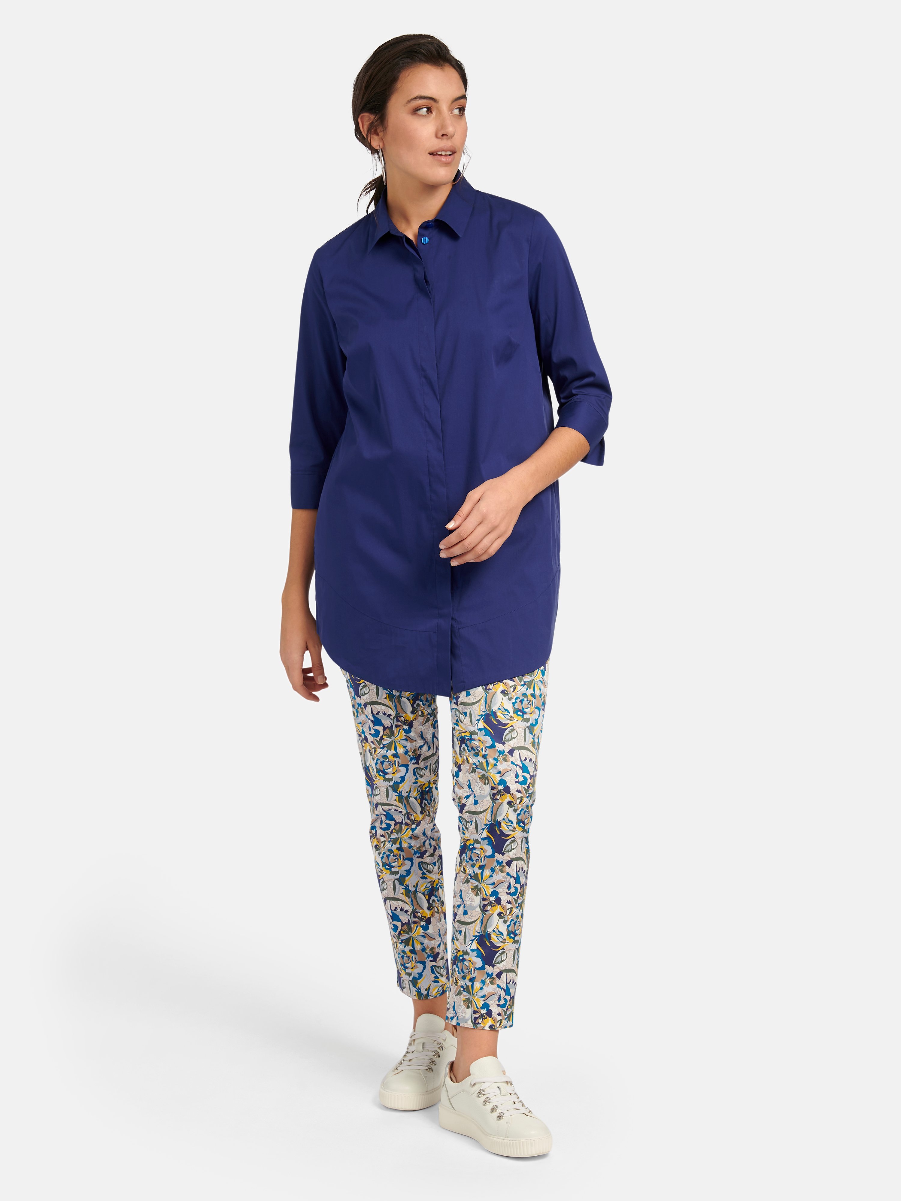 Longbluse mit 3/4-Arm