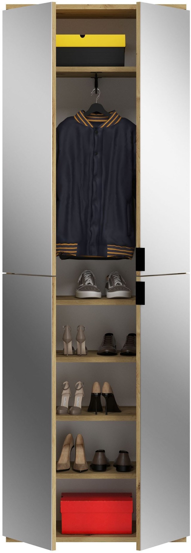 INOSIGN Garderoben-Set »Trondheim, Breite 183 cm, 5-teilig, bestehend aus:« Set, 4 Stk. tlg.