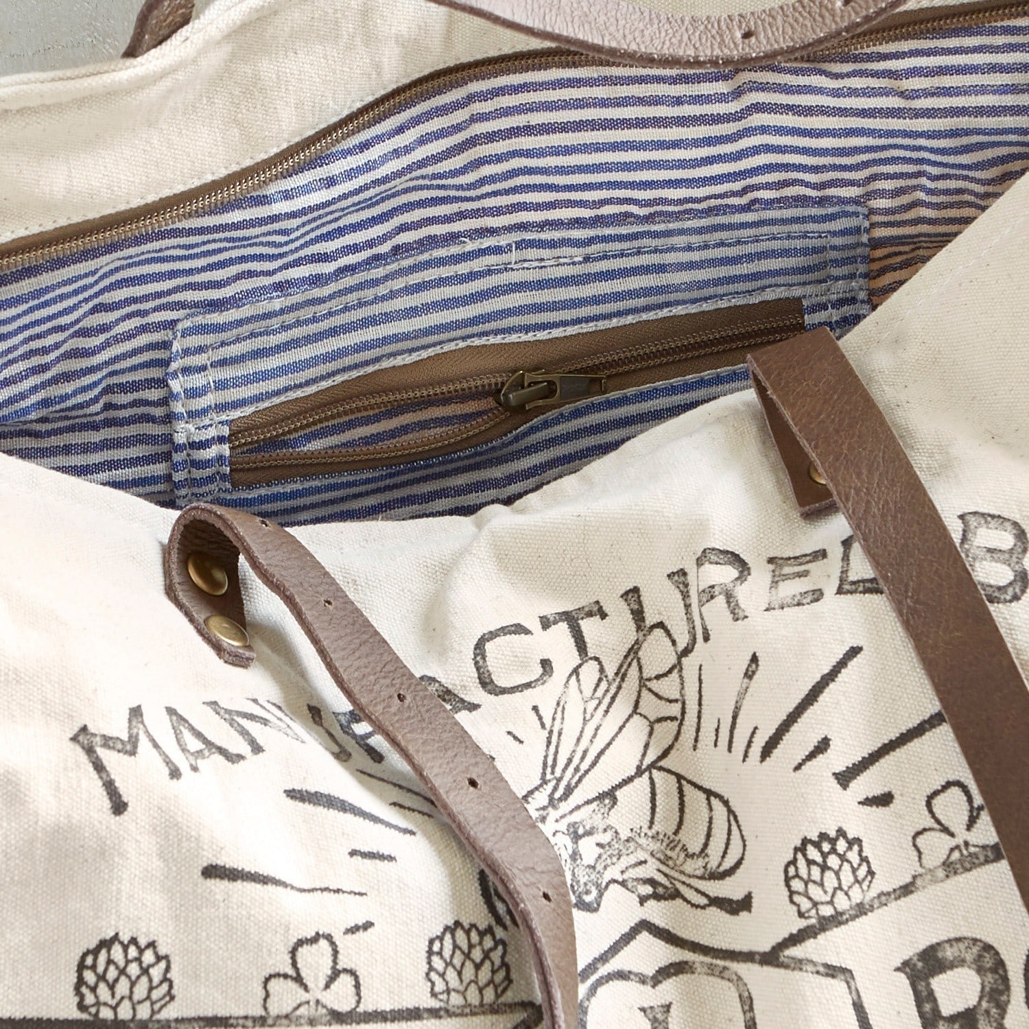 Tasche Cloe creme/braun