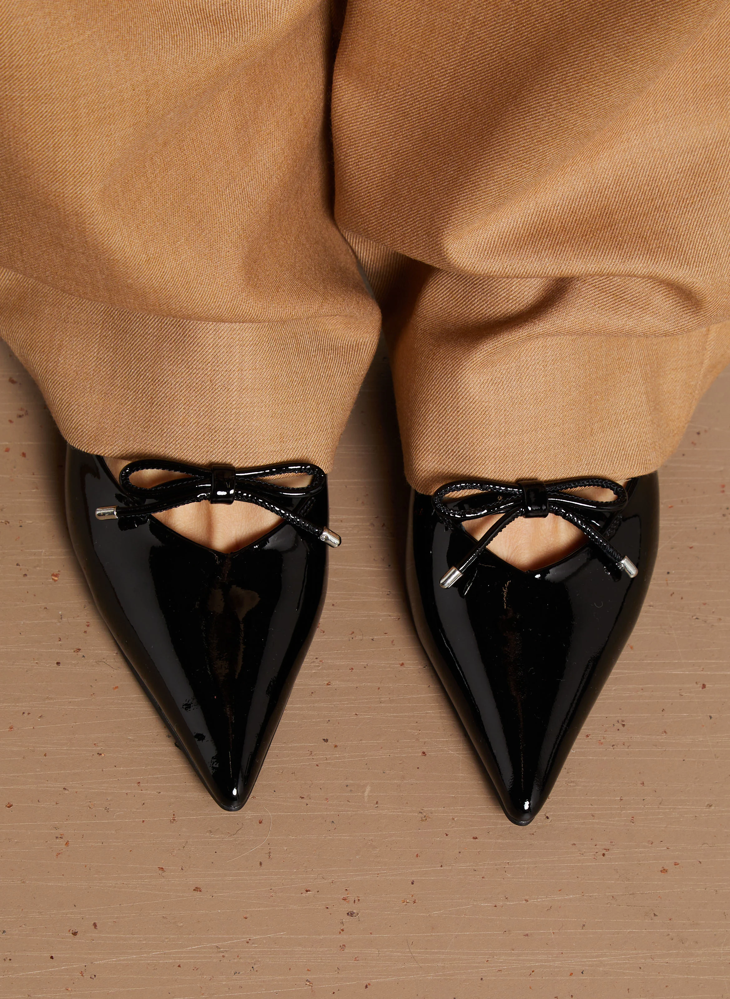 CAPUCINE - Escarpins en cuir vernis | Noir
