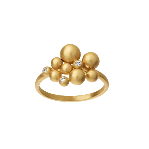 byBiehl Pebbles Ring, Guld, 56