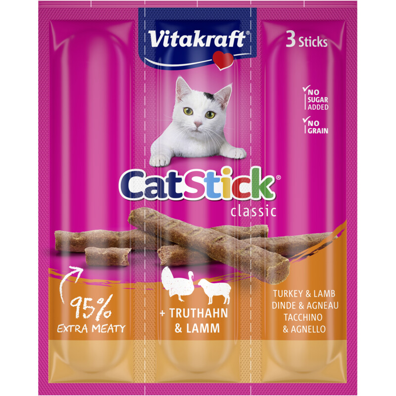 Vitakraft Catsticks mini kalkoen lam
