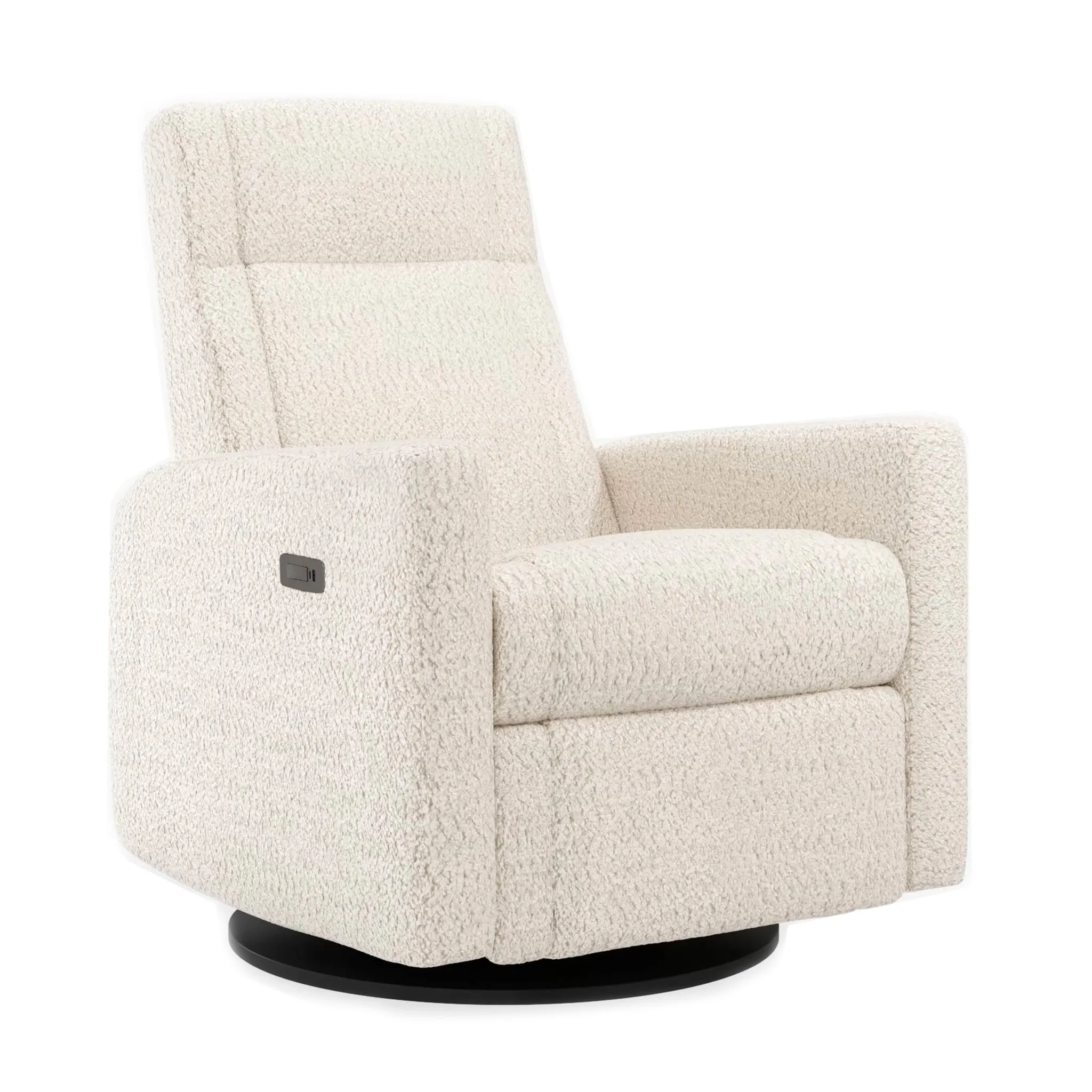 Jaymar BB Fauteuil Berçant et Pivotant Nelly - Puppy Pearl  Noir avec Mécanisme Électrique