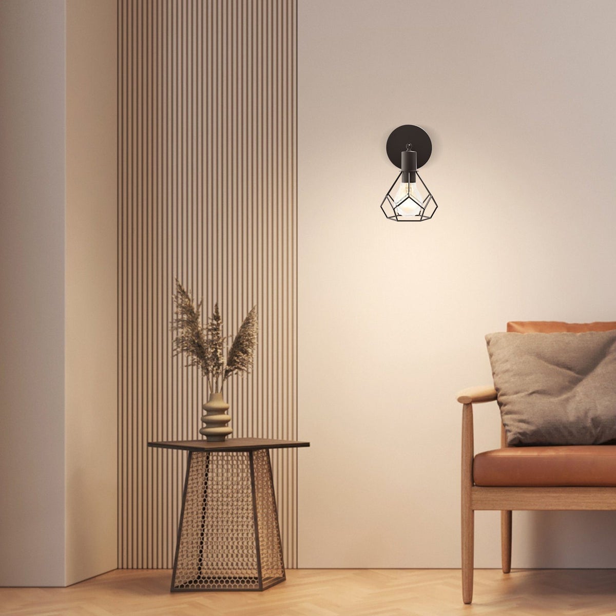 EMKE Retro Wandlamp - Industriële wandlamp met E14 fitting, perfect voor woonkamer en hal (lamp niet inbegrepen)