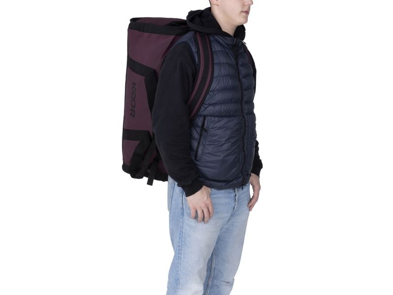 KOOR Duffle Bag Sooma 70 l, Maroon Wasserabweisende Reisetasche