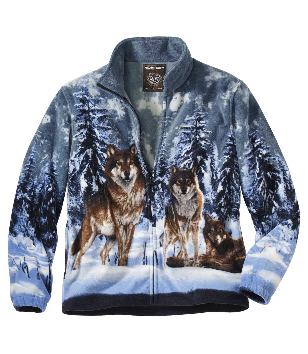 Veste Polaire Motifs Loups