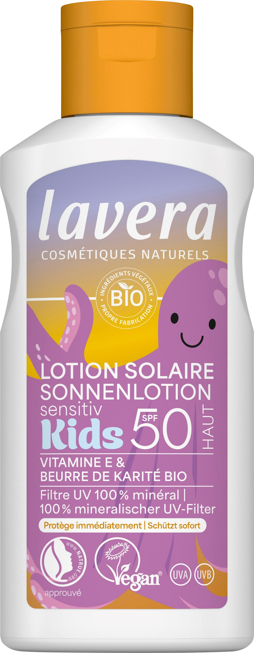 LAVERA Sonnenlotion KIDS<br>100 ml, Flasche, Lotion, sensitiv LSF50