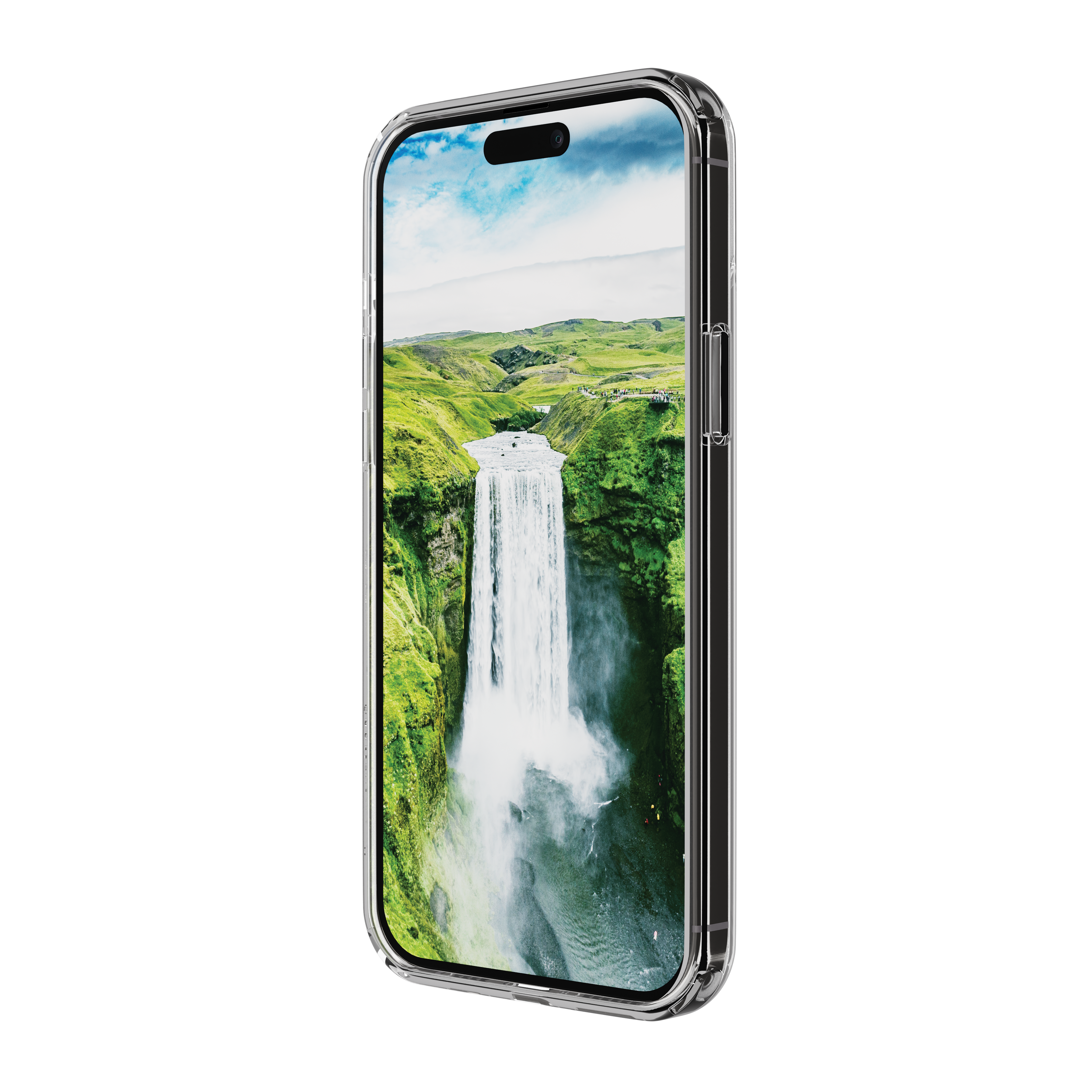 iPhone 14 Hardcase Hülle Clear Case Iceland Ultra D3O MagSafe Recycled (IU61CL001901) - Transparent