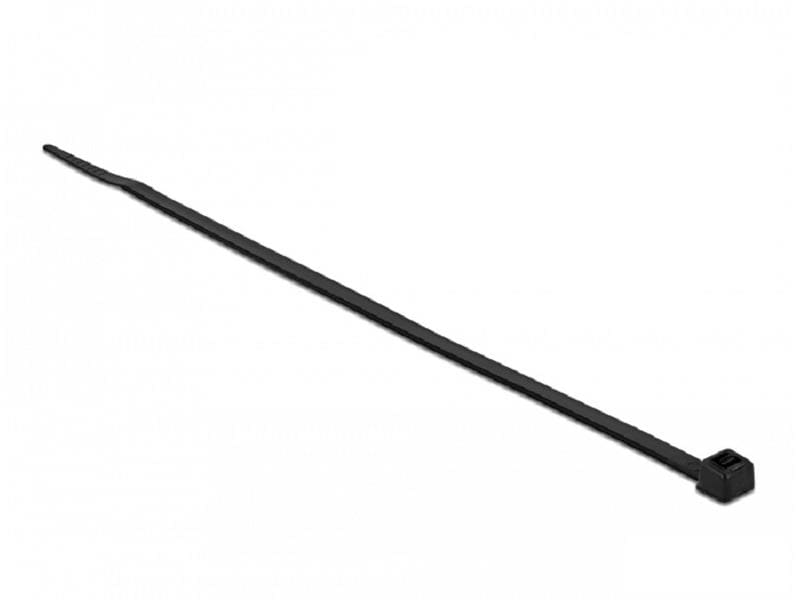Delock Kabelbinder Schwarz 300 mm x 4.8 mm, 100 Stück Kabelbinder