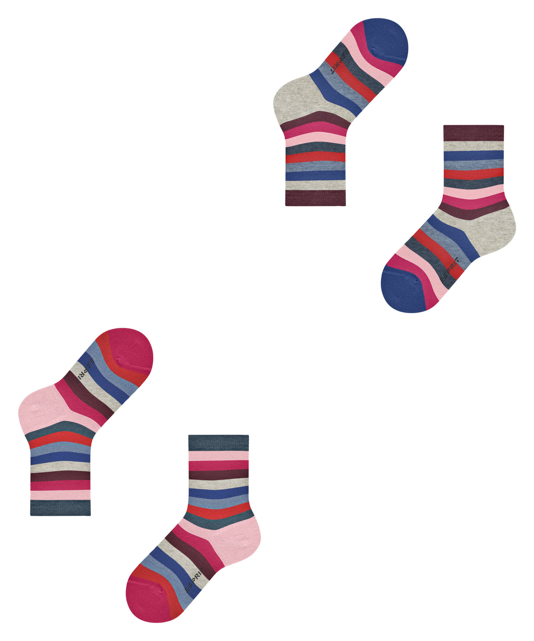 Esprit| Kinder Socken Multicolor Stripe 2-Pack
