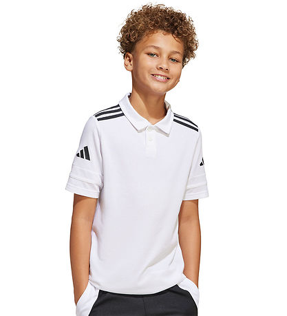 adidas Performance Polo - SQ25 C - Weiß/Schwarz