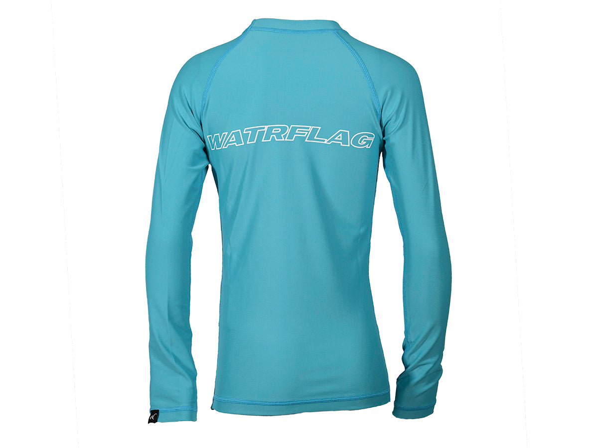 Watrflag Malaga lange mouw UPF 50+ Turquoise Kids Rashguard