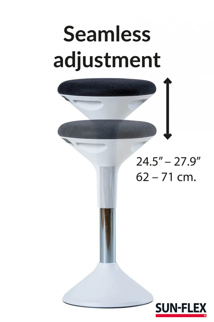 Kontorstol SUN-FLEX® Active hvid - ergonomisk ståstol