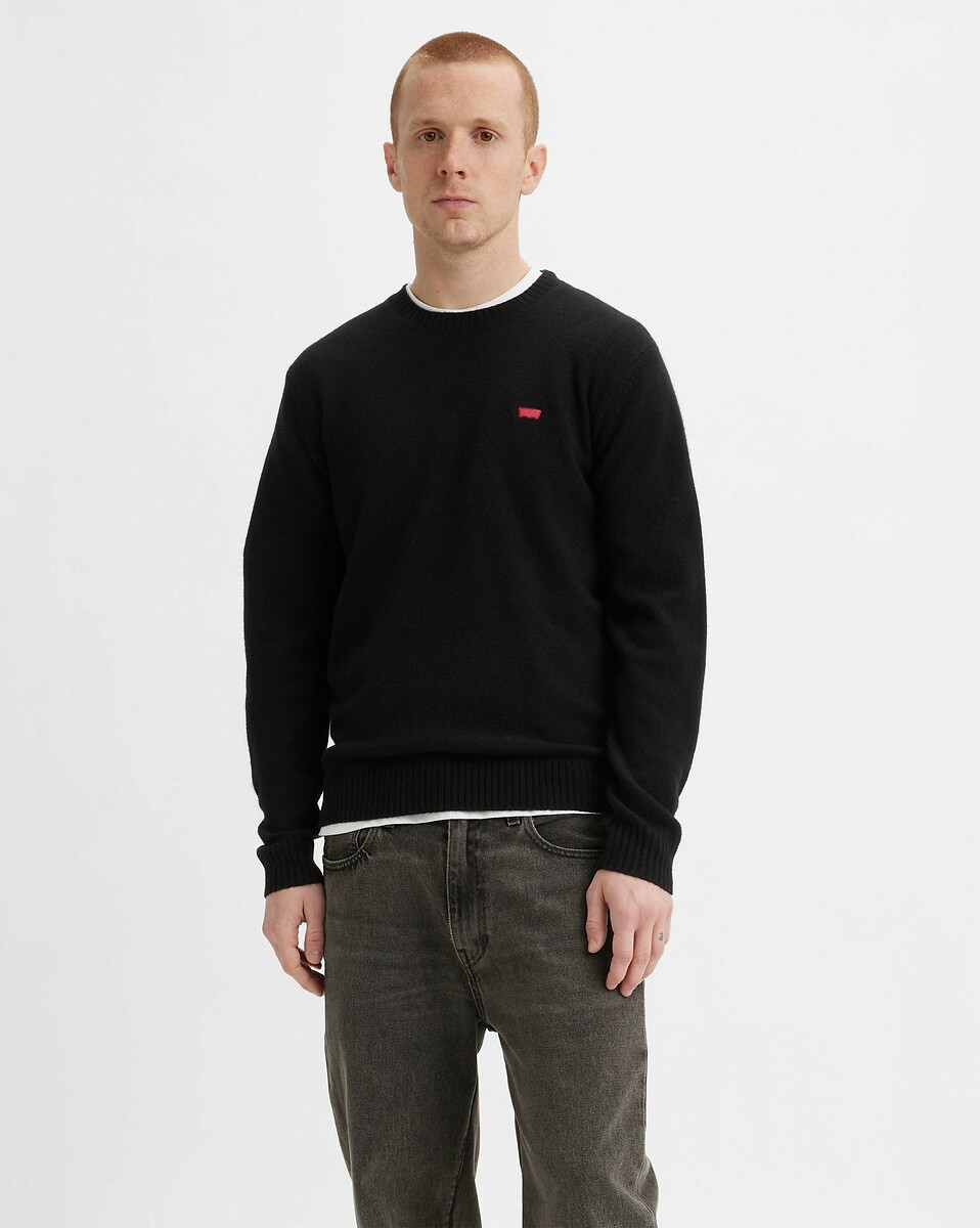 Suéter de gola redonda em lã mista Levi's Housemark
